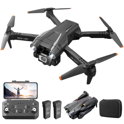 Mingfuxin salokāms drons ar kameru iesācējiem, RC kvadrokoptera drons ar lietotni WIFI FPV tiešraides video, augstuma noturēšana, bezgalvas režīms, vienas taustiņa pacelšanās un nosēšanās pieaugušajiem un bērniem
