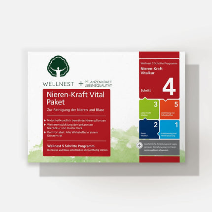 Wellnest Kidney Power Detox ārstēšanas pakete (detoksikācijas ārstēšanas pakete 30 dienu nieru attīrīšanai saskaņā ar Huldas Klārkas metodi) - 100% augu izcelsmes - viegli lietojama, ieskaitot žurnālu