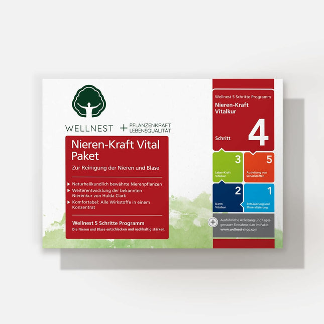 Wellnest Kidney Power Detox ārstēšanas pakete (detoksikācijas ārstēšanas pakete 30 dienu nieru attīrīšanai saskaņā ar Huldas Klārkas metodi) - 100% augu izcelsmes - viegli lietojama, ieskaitot žurnālu