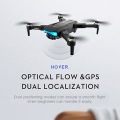 Goolsky drons ar kameru 6K LS-38 GPS 5G Wifi EIS bezkontaktu motors prettrīcēšanas stabilizators video antenas FPV kvadrokopters viedais sekošanas režīms dāvanas bērniem pieaugušajiem mugursomas iepakojums 2 baterijas