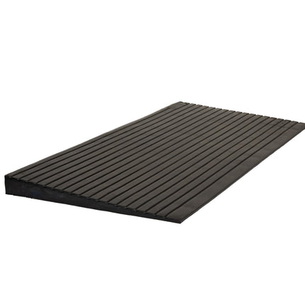 HomeCare gumijas sliekšņa rampa – (6 x 100 x 60 cm) – durvju sliekšņa rampa, cietas gumijas durvju rampa, ratiņkrēslu gumijas rampa, apmales rampa, piekļuves rampa, sliekšņa rampa ratiņkrēsliem un skrejriteņiem