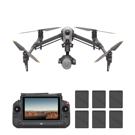 DJI Inspire 3 standarta komplektācija, pilna kadra 8K ProRes RAW/CDNG, īpaši plata 1/1,8 collu nakts redzamības FPV kamera, divu formātu konfigurācijas, O3 Pro video pārraide