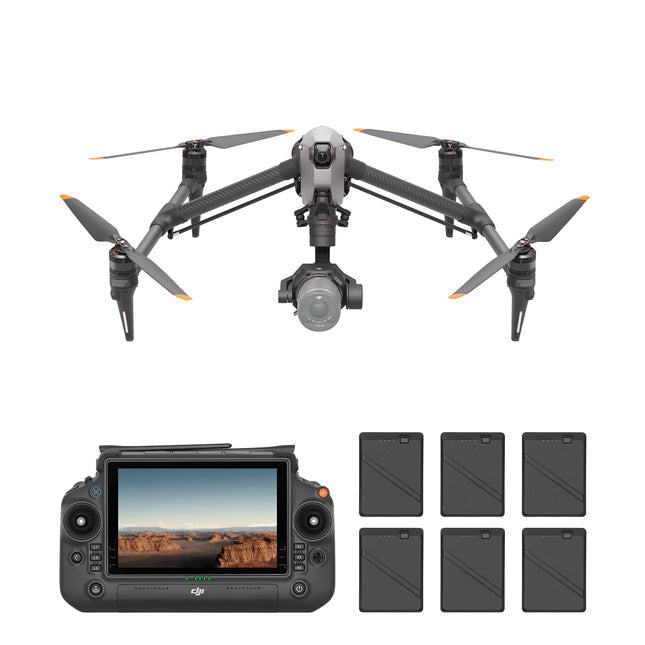 DJI Inspire 3 standarta komplektācija, pilna kadra 8K ProRes RAW/CDNG, īpaši plata 1/1,8 collu nakts redzamības FPV kamera, divu formātu konfigurācijas, O3 Pro video pārraide