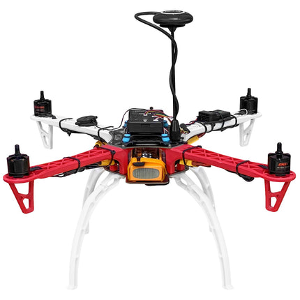 HAWK'S WORK F450 drona rāmis, 450 mm garenbāzes kvadrokoptera rāmja komplekts ar nolaišanās sliedēm (iepriekš pielodēts)