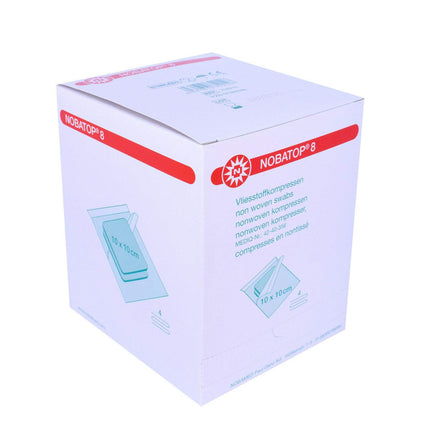 Noba pārsēji 8 kompreses 10x10 cm sterili, 50 x 2 gabali