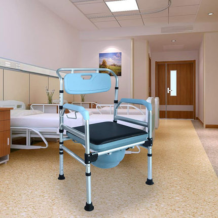 Froadp augstuma regulējams tualetes krēsls, neslīdošs tualetes krēsls, tualetes pods, dušas palīglīdzeklis, dušas krēsls ar roku balstu, atzveltni un tualetes spaini