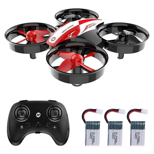 Holy Stone HS210 bērnu mini drons iesācējiem un pieaugušajiem, iekštelpu un āra RC rotaļu kvadrokopteru lidaparāts zēniem un meitenēm ar automātisko lidošanu, 3D pagriezienu, 3 baterijām un bezgalvas režīmu, lieliski