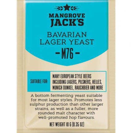 Sausais alus raugs Bavarian Lager M76 - Mangrove Jack's Craft sērija - 10 g