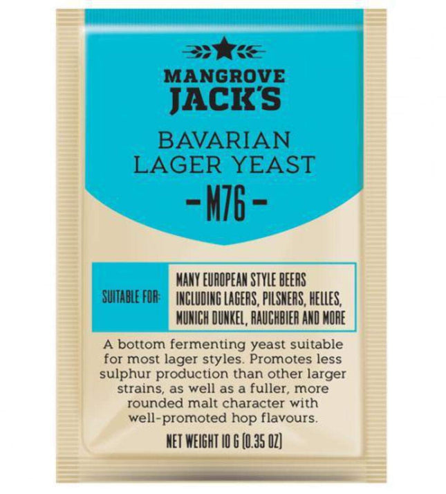 Sausais alus raugs Bavarian Lager M76 - Mangrove Jack's Craft sērija - 10 g