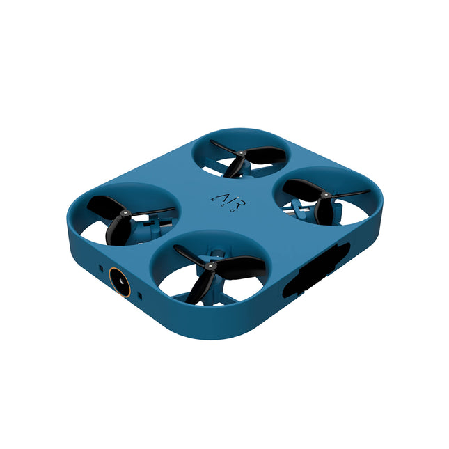 AIR NEO by AirSelfie — kabatas izmēra gaisa kamera ar automātisko lidojuma funkciju, mini drons brīvroku fotoattēliem un video uzņemšanai, 12 MP kamera augstas izšķirtspējas fotoattēliem un 2K video, zilā krāsā