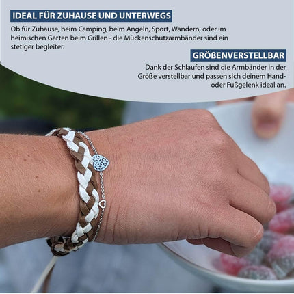 kda Stilīgas PU ādas odu atbaidīšanas aproces Odu atbaidīšanas aproce izdevīgā komplektā - klasiskais un tumšais izdevums - regulējams izmērs Kempinga brīvdienu odu atbaidīšanas aproce Āra odiem (jūras 5 gabalu komplekts)