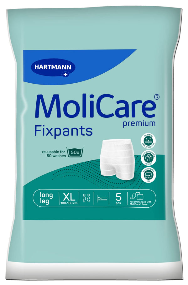 Hartmann 9477984 MoliCare Premium Fixpants nesaturēšanas ieliktnīši, XL, zaļi, 5 iepakojumā