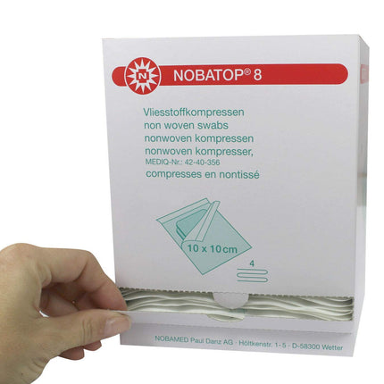Noba pārsēji 8 kompreses 10x10 cm sterili, 50 x 2 gabali