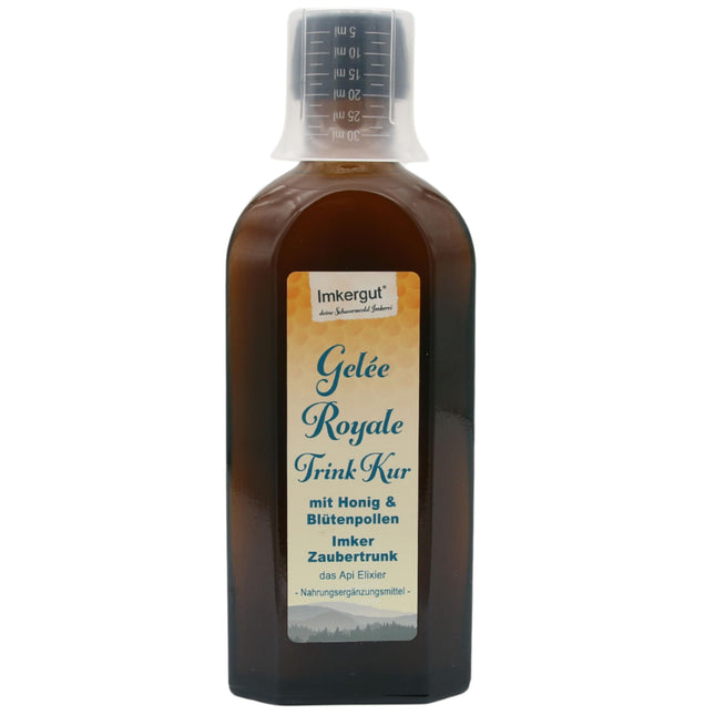 Imkergut Biškopja burvju dzēriens, bišu peru pieniņa dzeršanas līdzeklis ar bišu peru pieniņu un ziedputekšņiem, 250ml