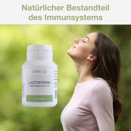 Laktoferīns 250 mg – Augsta deva 60 kapsulas 60 dienām | Tīrs imūnproteīns | Ražots Vācijā | Bez mākslīgām piedevām