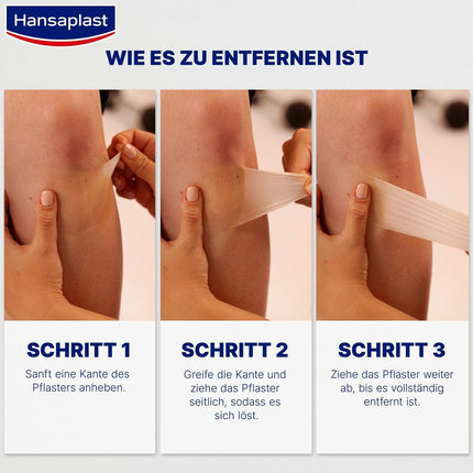 Hansaplast Plaster Second Skin Protection Regular (6 strēmeles), plāns un elastīgs hidrokoloīdais plāksteris ar dziedinošo kapsulu tehnoloģiju, ūdensizturīgs brūču plāksteris ar īpaši spēcīgu fiksāciju vismaz 72 stundas