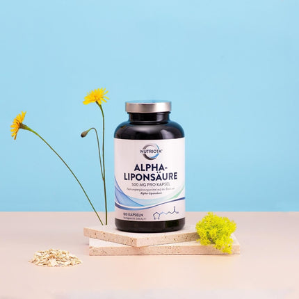 Alfa lipoīnskābe ALA 500 mg | 180 lielas devas vegānas kapsulas | Palīdz pret iekaisumu, atbalsta cukura līmeņa asinīs regulēšanu un nervu veselību, efektīvs pret tirpšanu pēdās, rokās, ekstremitātēs un citur