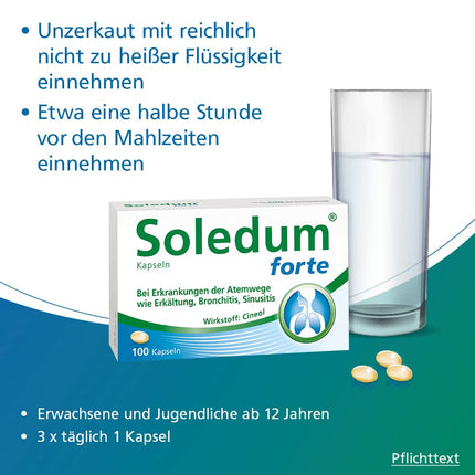 SOLEDUM forte kapsulas 200 mg 50 gab.