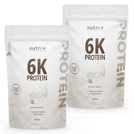 Nutri + Protein Powder Neutral 1 kg - 80% olbaltumvielu - bez cukura + bez taukiem - olbaltumvielu pulveris bez saldinātāja, aromatizētāja - ideāli piemērots cepšanai - 1000 g Dabīgs