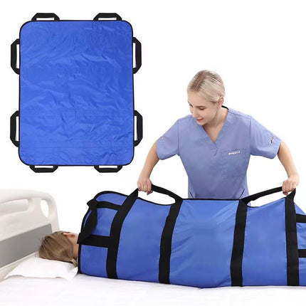 Bīdāmā palags gultas pārvietošanai, pārvietošanas dēlis pacienta pacelšanai, 120 x 100 cm bīdāmā palags gulošiem cilvēkiem ar rokturi, atkārtoti lietojams, mazgājams, palīglīdzeklis senioriem