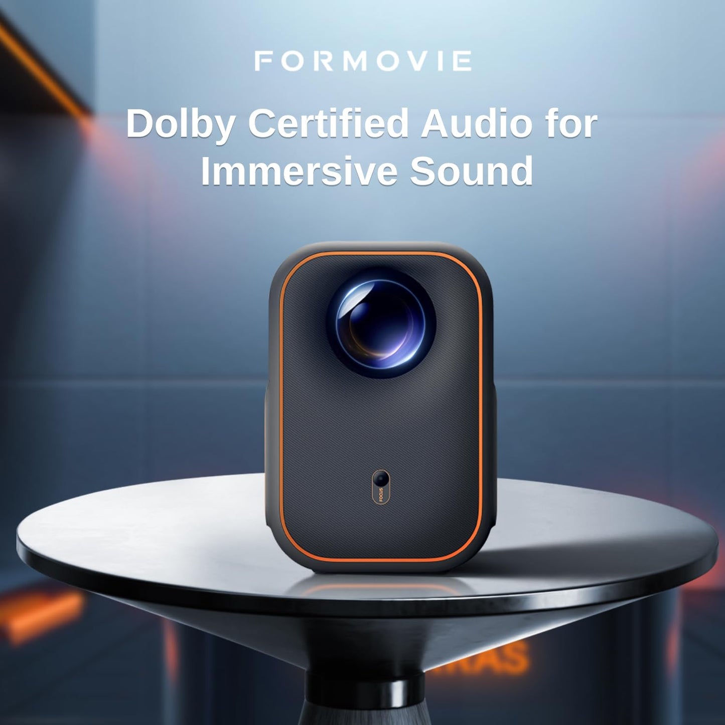 [Netflix sertificēts] Formovie Xming pirmās sērijas projektors, projektors ar WiFi Bluetooth, integrēts Netflix Google TV, 1080P 4K atbalstīts viedais projektors, Dolby Audio mājas kinozālei, pārnēsājams lietošanai ārpus telpām
