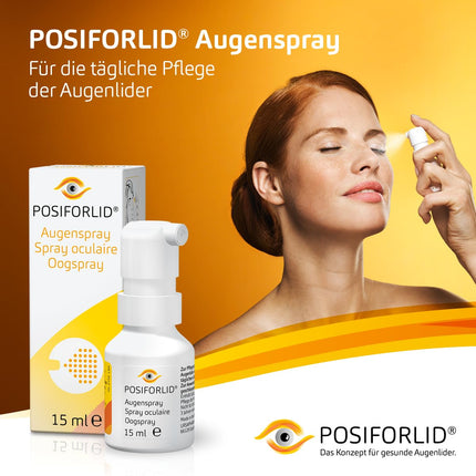 POSIFORLID® acu aerosols. Atbalstoša aprūpe blefarīta un kairinātu plakstiņu gadījumā, 15 ml