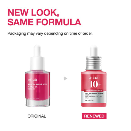 ANUA 10% niacinamīda + 4% traneksāmskābes serums, keramīds, hialuronskābe, B12 vitamīns, dabīga krāsa, jutīgai ādai, korejiešu stikla ādai, bez smaržvielām (30 ml)