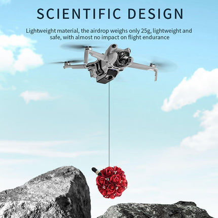 LICHIFIT Drone Airdrop sistēma ar 1/4 skrūvju adapteri DJI Mini 4 Pro gaismjutīgajam metējam, transportēšanai, piegādei, kravas atbrīvošanas un nomešanas ierīcei