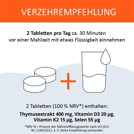 NeyVit Nr. 29 aizkrūtes dziedzeris ar aizkrūtes dziedzera ekstraktu, D vitamīnu un selēnu imūnsistēmas atbalstam, aizsargspēju stiprināšanai un aizkrūtes dziedzera darbības atbalstam - bez glutēna un laktozes - 60 tabletes