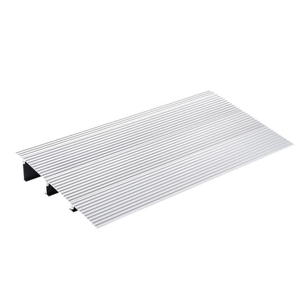 VEVOR durvju sliekšņa rampa 43,6 x 86,4 x 7,6 cm ratiņkrēslu rampa 362,8 kg celtspēja alumīnija sakausējuma apmales rampa modulāra konstrukcija sliekšņa rampa neslīdoša alumīnija rampa rampa