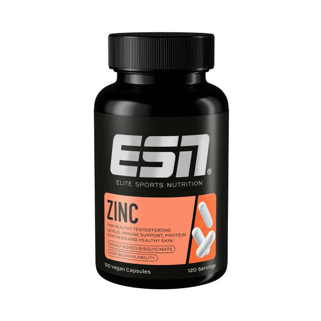 ESN cinks, 120 kapsulas, cinka bisglicināts, 25 mg cinka vienā kapsulā, vegāns