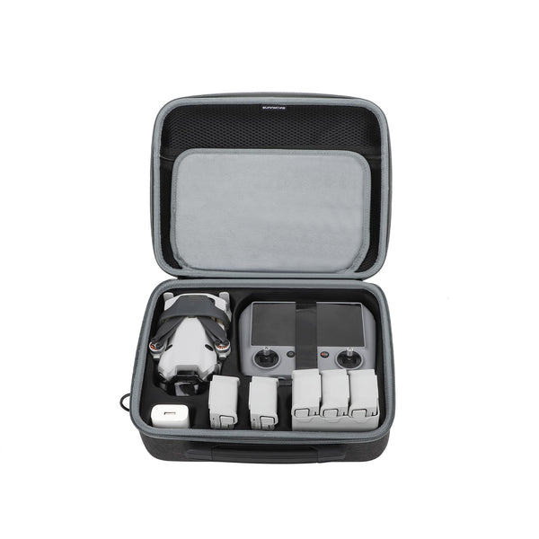 Hensych Mini 4 Pro pārnēsāšanas soma, cieta soma, ūdensnecaurlaidīga uzglabāšanas soma, RC piederumi, ceļojumu soma DJI Mini 4 Fly More Combo ar DJI RC 2/RC N2 dronu piederumiem (Hexapower daudzfunkcionāls komplekts)