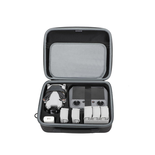 Hensych Mini 4 Pro pārnēsāšanas soma, cieta soma, ūdensnecaurlaidīga uzglabāšanas soma, RC piederumi, ceļojumu soma DJI Mini 4 Fly More Combo ar DJI RC 2/RC N2 dronu piederumiem (Hexapower daudzfunkcionāls komplekts)