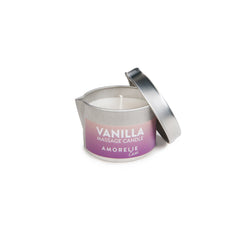 AMORELIE Care – Erotiskās masāžas svece ar vaniļas aromātu (50 ml) – Jutekliska masāža, mitrinoša, ideāli piemērota pāriem
