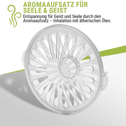 Clatronic® 2in1 sejas sauna un inhalācijas ierīce | Sejas tvaicētājs, ieskaitot aroma uzgali un inhalatoru | kosmētiskai sejas kopšanai un inhalācijām | 3 līmeņi tvaika dozēšanai pēc pieprasījuma | GS3656