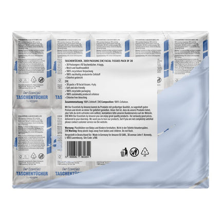 Amazon Tissues 4 slāņu, 300 gab. (30 iepakojumi pa 10 gab.)