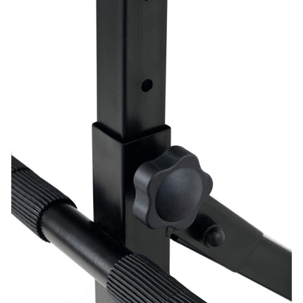 Klasiskais Cantabile ST-200 PRO stāvkrēsls, stāvkrēsla gludināšanas krēsls (ciets tērauda rāmis, gumijas kājas, sēdekļa augstums 5 līmeņos, regulējams no 57 līdz 81 cm, sēdekļa platība PxAxD: 41 x 8,5 x 37 cm) melns