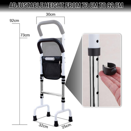 Stehhilfe für ältere Erwachsene, Gehhilfe für Senioren, Aufstehhilfe Bett Aufstehhilfe Toilette Aufstehhilfe Sofa für Senioren, Höhenverstellbar, Aufstehhilfen mit Bewegungslicht, Belastbar 136 kg