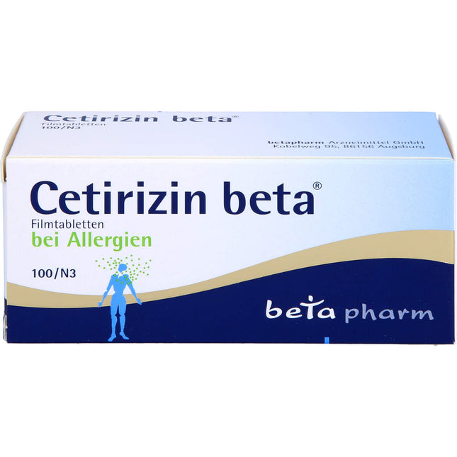 CETIRIZIN beta apvalkotās tabletes 100 gab.