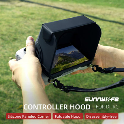 Taoke RC silikona saules aizsargs, salokāms saules aizsargs D-JI RC Mavic Mini 3 un Mini 3 Pro tālvadības pultij