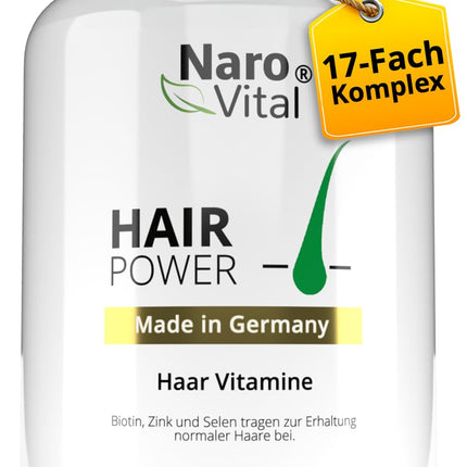 Matu vitamīni - augsta deva ar biotīnu, cinku, selēnu, OPC, prosas ekstraktu (bagāts ar silīciju un silīcija dioksīdu) - 120 kapsulas (2 mēneši) - matu un bārdas augšanai - sievietēm un vīriešiem