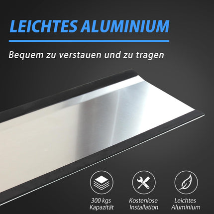 LIEKUMM 40 x 80 cm durvju sliekšņa rampa, līdz 300 kg, viegla piekļuves rampas sliekšņa rampa ar neslīdošu virsmu, apmales rampa durvīm, kāpnēm, pakāpieniem