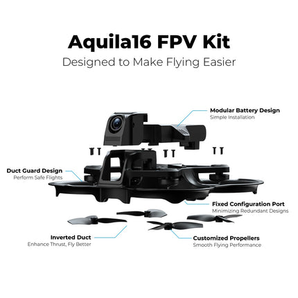 BETAFPV Aquila16 FPV komplekts ar LiteRadio 2 SE raidītāju simulatoram, VR03 aizsargbrilles ar DVR ierakstīšanas funkciju, 3 lidojuma režīmi, atbalstīts 1S RTF komplekts FPV iesācējiem lidošanai telpās un ārā