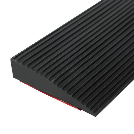 Pašlīmējoša durvju sliekšņa rampa, 90 x 8 x 2 cm elastīga ratiņkrēslu rampa, gumijas rampa, sliekšņa rampa, apmales rampa ratiņkrēsliem, slaucīšanas roboti, skrejriteņi