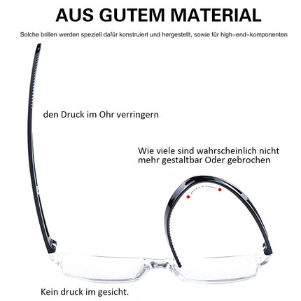 COJWIS 4 bezrāmju lasāmbrilles vīriešiem un sievietēm. Vieglas un ērtas lasīšanas brilles ar aizsardzību pret zilo gaismu / TR90 brilles (4 krāsu sajaukums, 2,50, multiplikators)