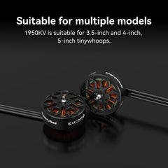 2006. gada 1950KV FPV drona motors - 6S bezsuku motors 3,5, 4, 5 collu FPV dronam QAV kvadrokopteram - 4 gabalu iepakojums