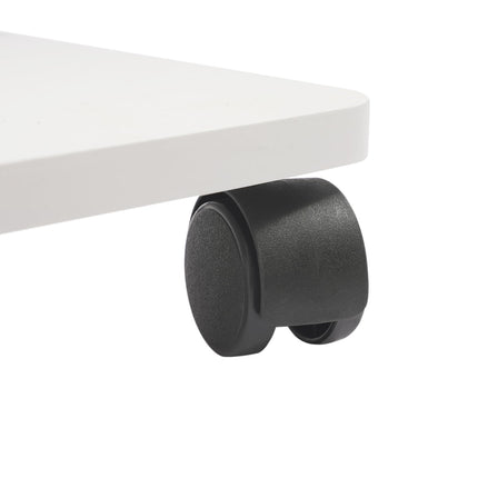 Sindipanda sānu galdiņš ar riteņiem - 40 cm - pārvietojams sānu galdiņš, 360° rotējošs augšējais guļamistabas sānu galdiņš gultai un dīvānam, divstāvu uzglabāšanas vieta, 40-80 cm regulējams augstums