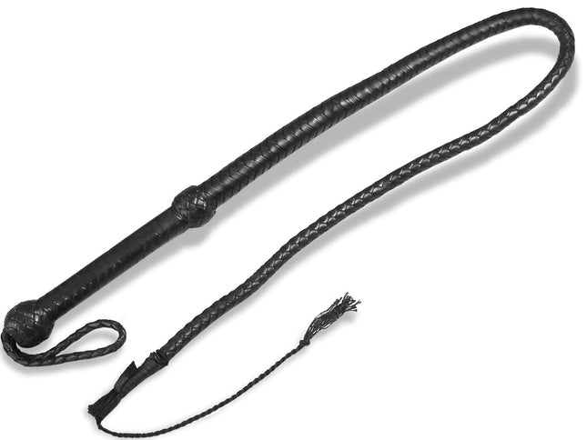 Ādas pātaga Bull Whip Bullwhip 120 cm Pātaga, kas izgatavota no īstas ādas Viena mēle ar kroku rada krakšķošu skaņu