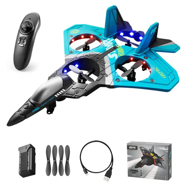 Bagima tālvadības putu lidmašīna, RC lidmašīnas, helikopters, kvadrokopters pieaugušajiem un bērniem, drons, gravitācijas sensors, triku roll, foršs apgaismojums, akumulators, (189)