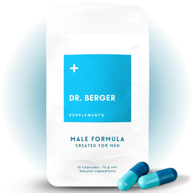 MALE FORMULA – vīriešu uztura bagātinātājs ar maka, L-arginīnu, tribulusu un žeņšeņu – dabisks atbalsts vīriešu vitalitātei un enerģijai – 15 kapsulas